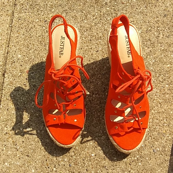 Just Fab Espadrille Wedges - Picture 2 of 5